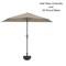 Pure Garden 9ft Half Umbrella, Sand 50-LG1044B - alternate 2